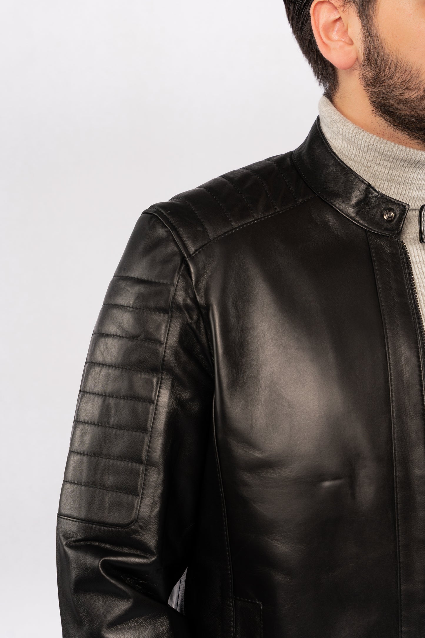 BLACK GENUINE LEATHER JACKET