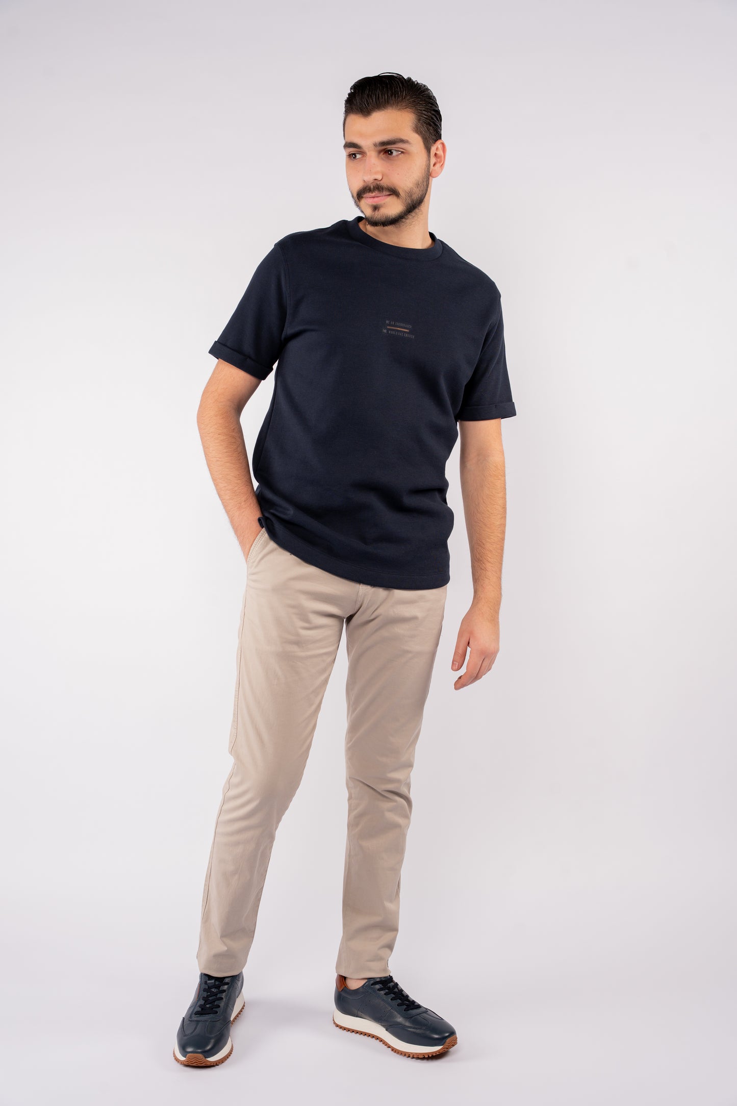 NAVY PIQUET TSHIRT