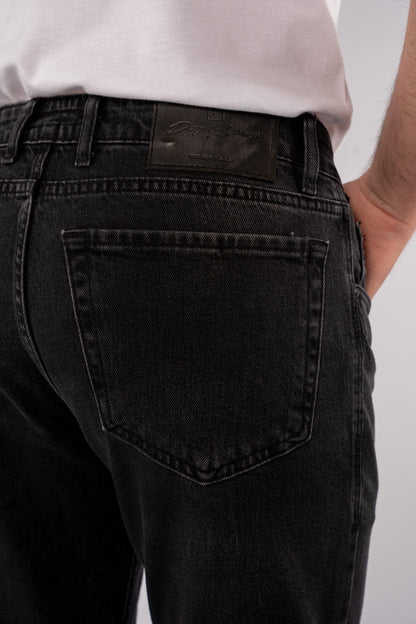 DARK GREY REGULAR FIT DENIM