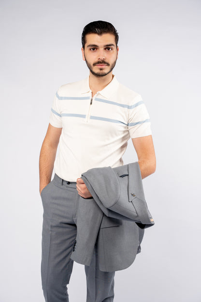 BLUE DENIM SINGLE BREASTED SUIT