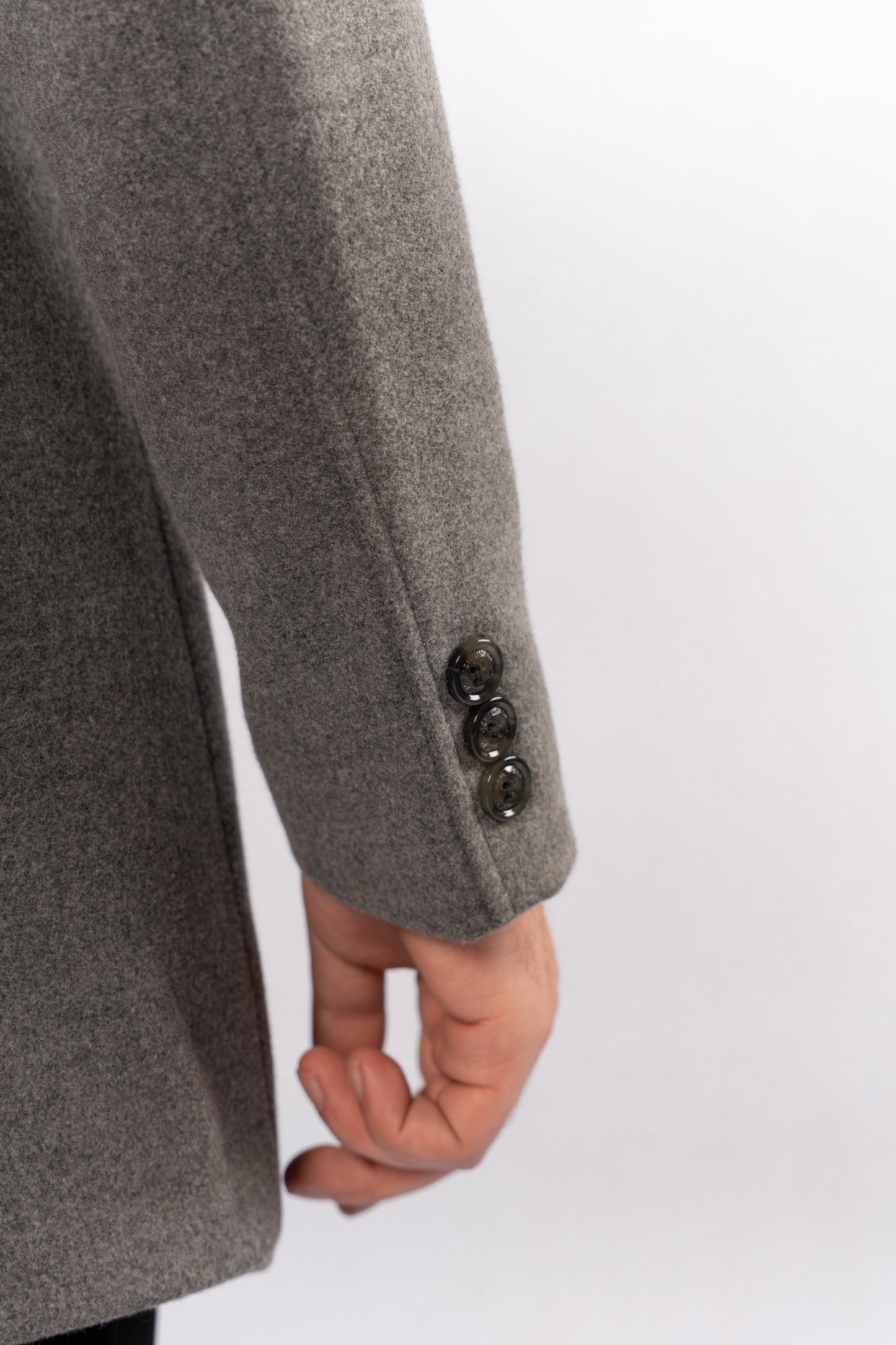 GREY TIMELESS WOOL COAT