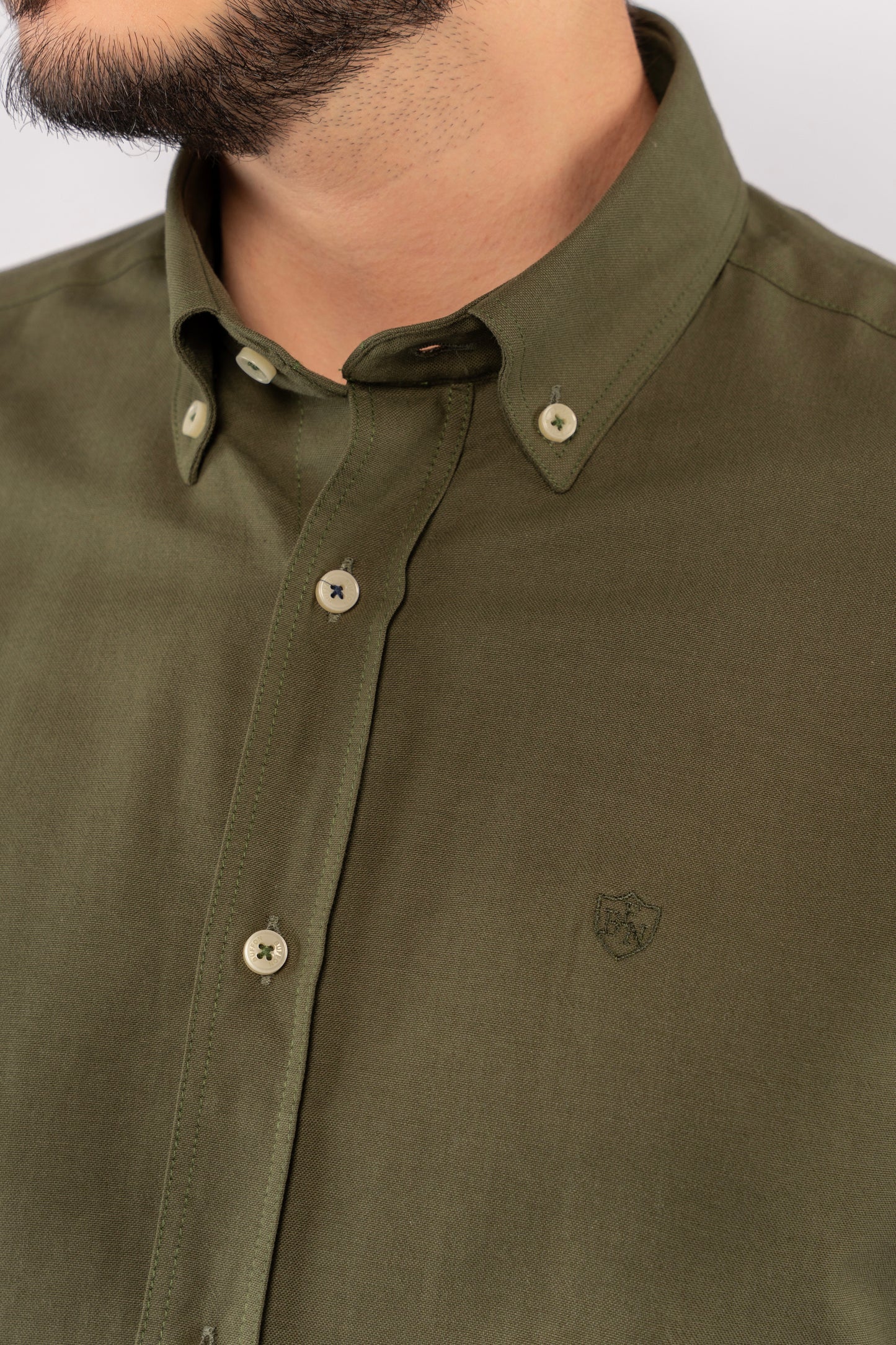 OLIVE TIMELESS OXFORD SHIRT