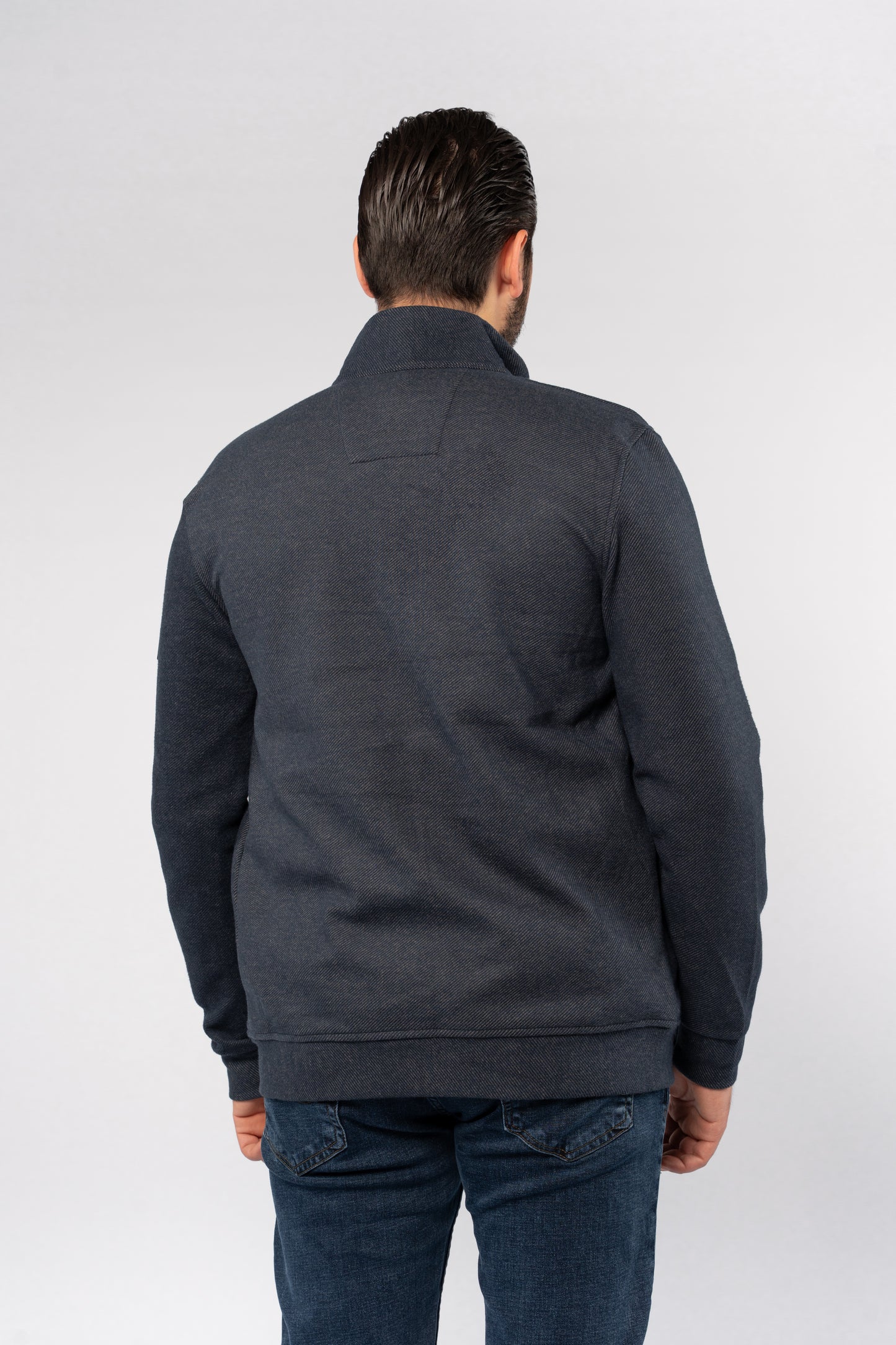 NAVY SELANIK ZIPPER JACKET