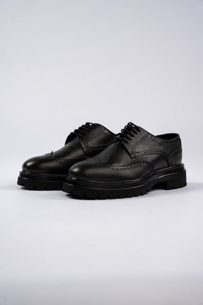 BLACK CASUAL OXFORD SHOE