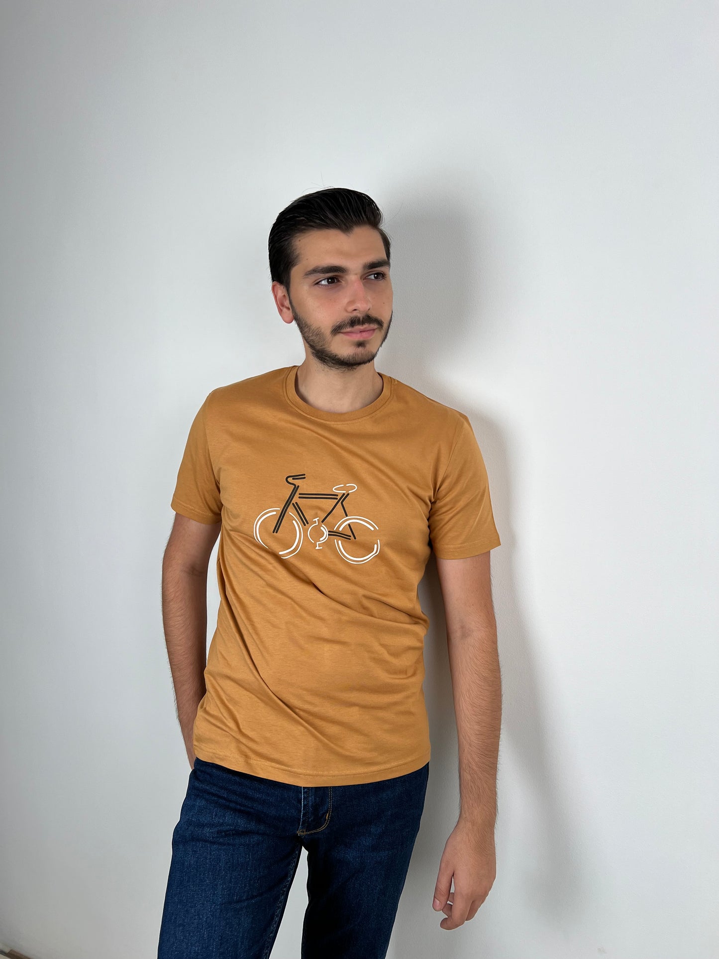 MUSTARD BICYCLE TSHIRT