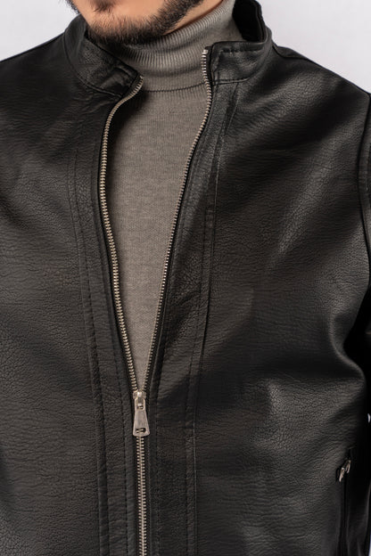 BLACK TIMELESS LEATHER JACKET