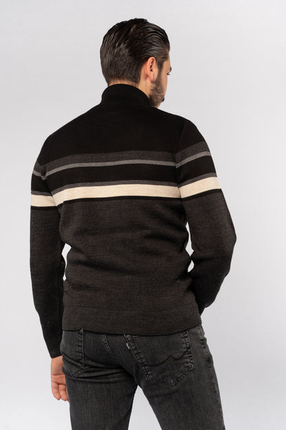 BLACK CASUAL TURLENECK