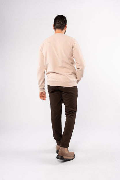 BEIGE SELANIK ROUNDNECK SWEATER