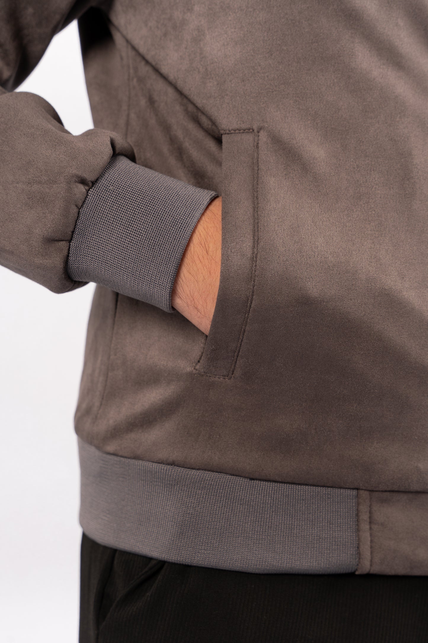 GREY SUEDE TIMELESS JACKET