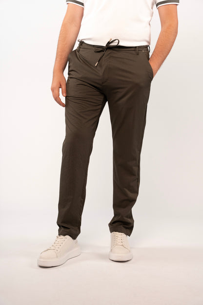 OLIVE CASUAL TROUSERS
