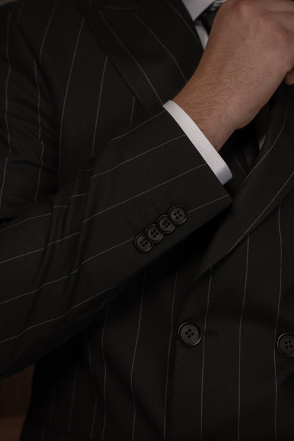 BLACK LINED DOBETTI SUIT