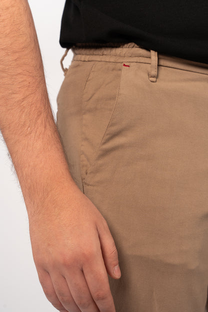 DARK BEIGE RELAXED TROUSERS