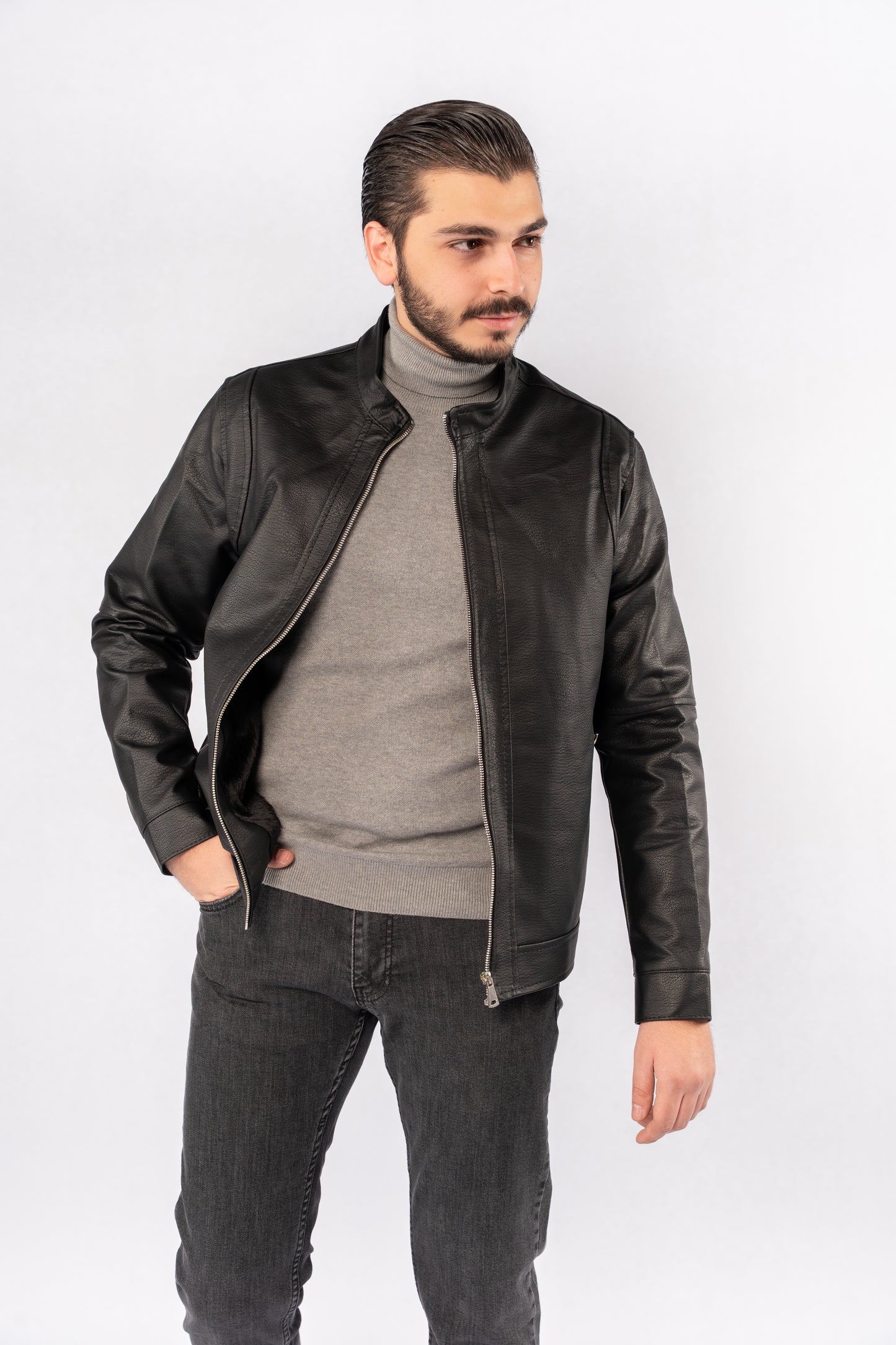 BLACK TIMELESS LEATHER JACKET
