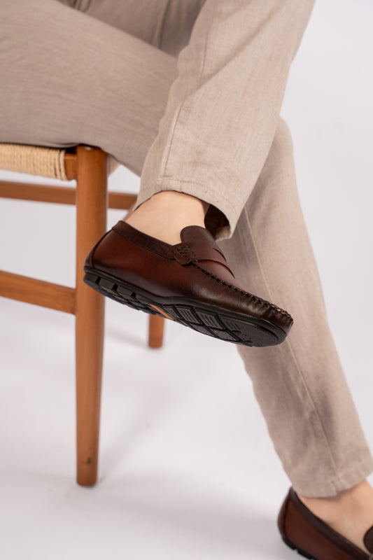 BROWN PENNY MOCCASIN