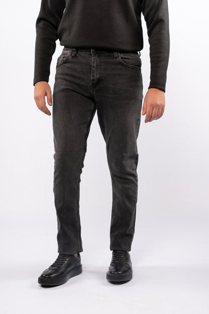 GREY SEMI REGULAR DENIM