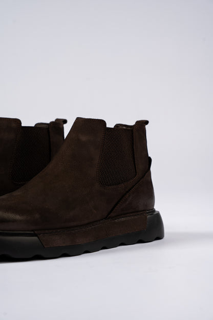 BROWN CASUAL CHELSEA BOOTS