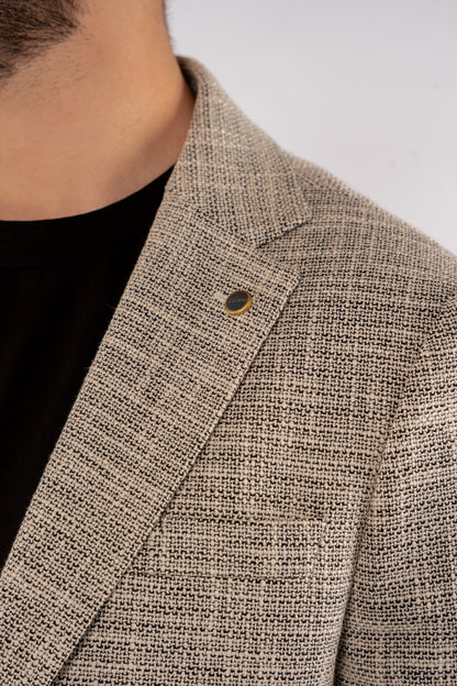 BLACK LINEN BLAZER