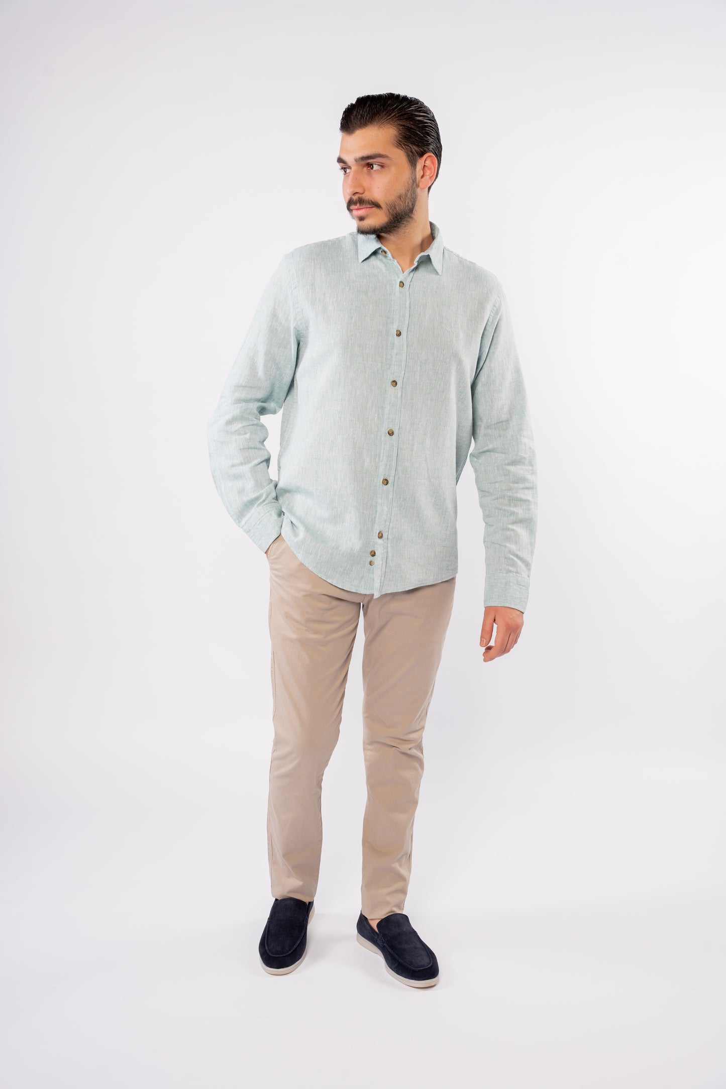 MINT LINEN SHIRT