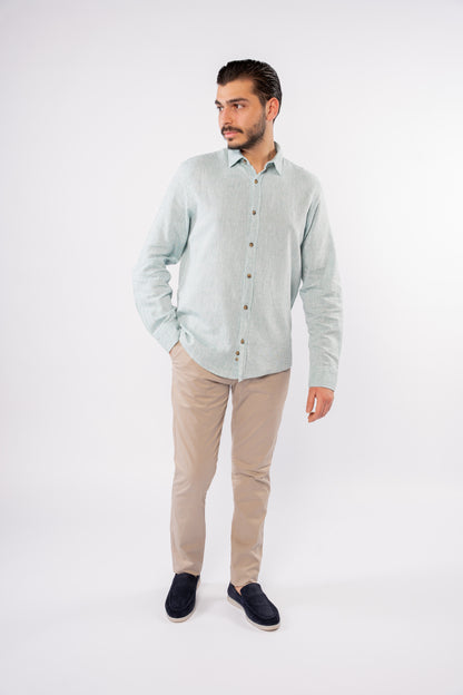 MINT LINEN SHIRT