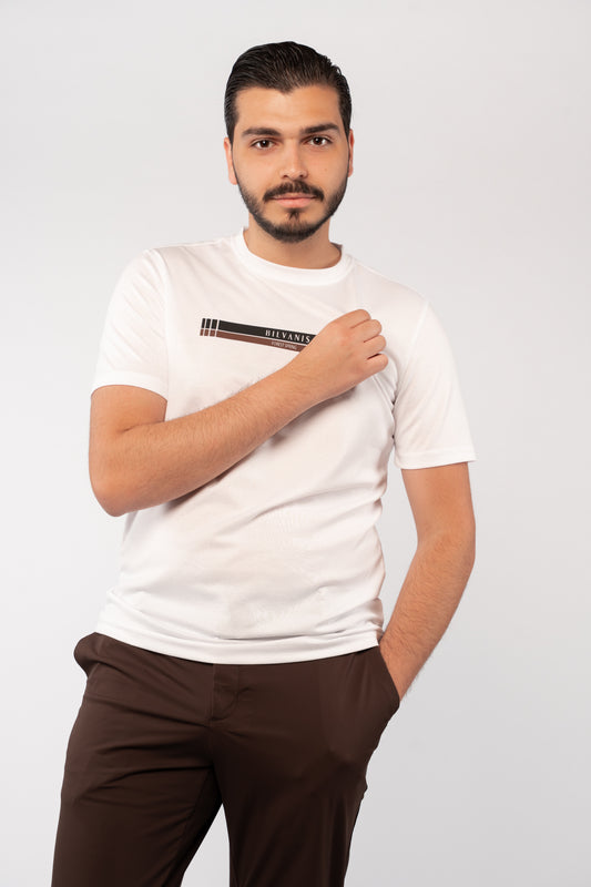 WHITE TIMELESS MERCERIZED TSHIRT