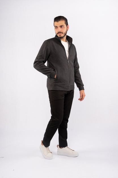 BLACK SELANIK ZIPPER JACKET