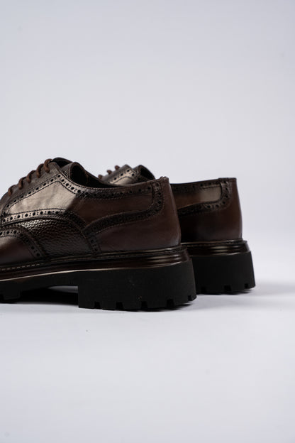 BROWN CASUAL OXFORD SHOE