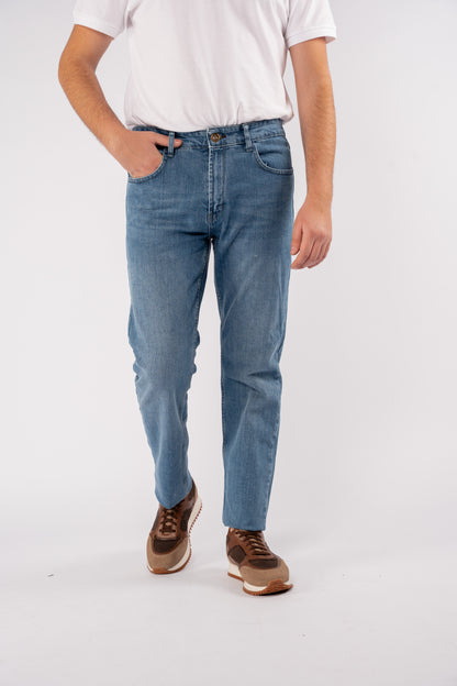 LIGHT BLUE REGULAR FIT DENIM