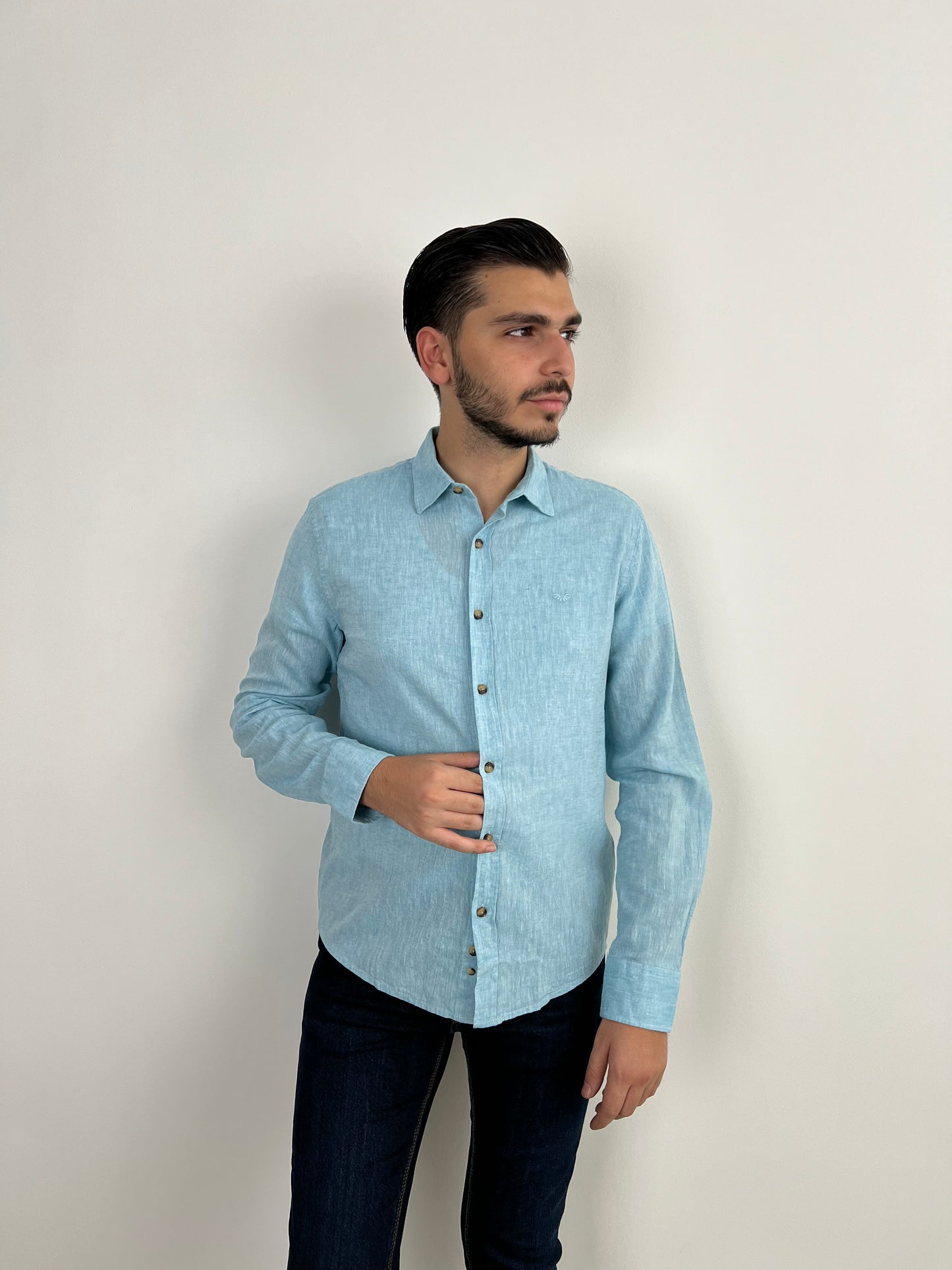 TURKUAZ LINEN SHIRT