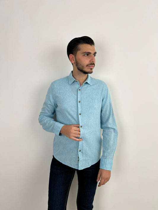 TURKUAZ LINEN SHIRT