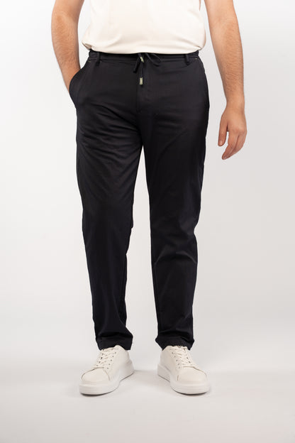 NAVY CASUAL TROUSERS