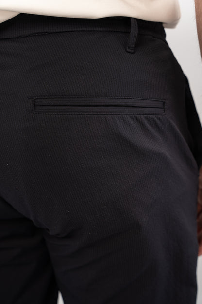 NAVY CASUAL TROUSERS