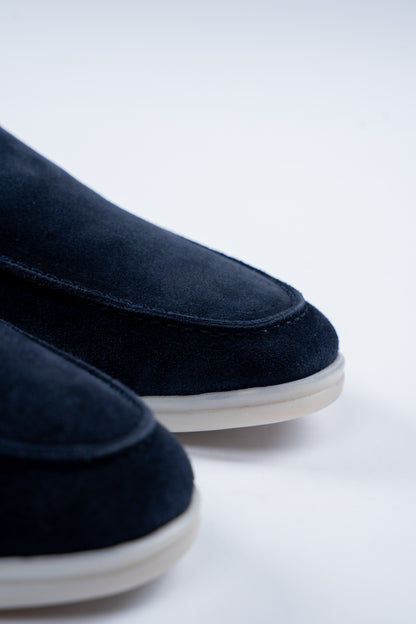 NAVY SUEDE LOAFER