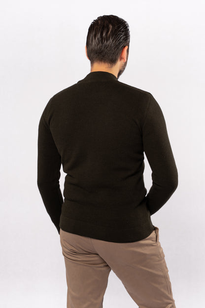 OLIVE HIGHNECK SWEATER