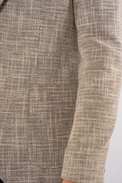 BLACK LINEN BLAZER