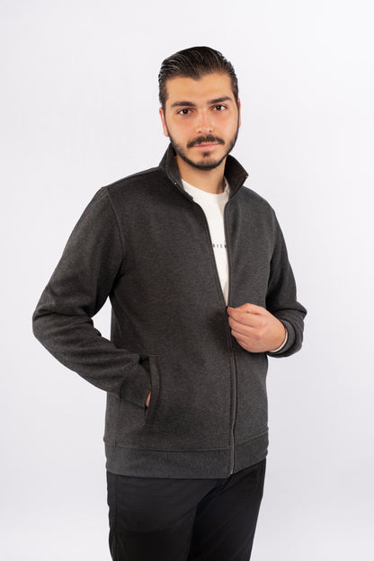 BLACK SELANIK ZIPPER JACKET