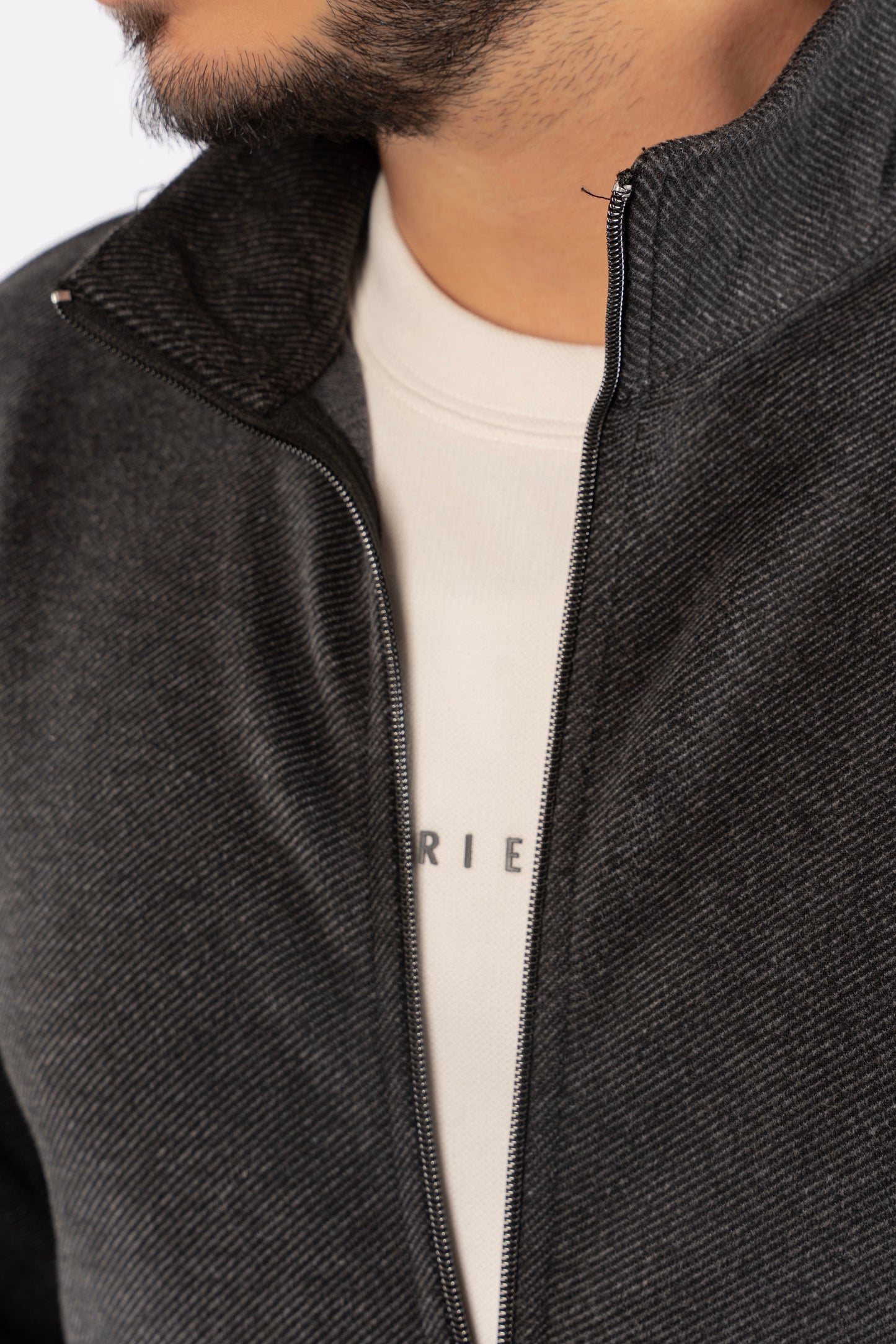 BLACK SELANIK ZIPPER JACKET