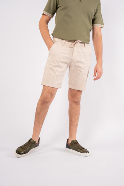 BEIGE CASUAL SHORT