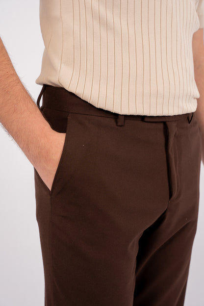 BROWN CLASSIC TROUSERS