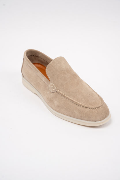 BEIGE SUEDE LOAFER