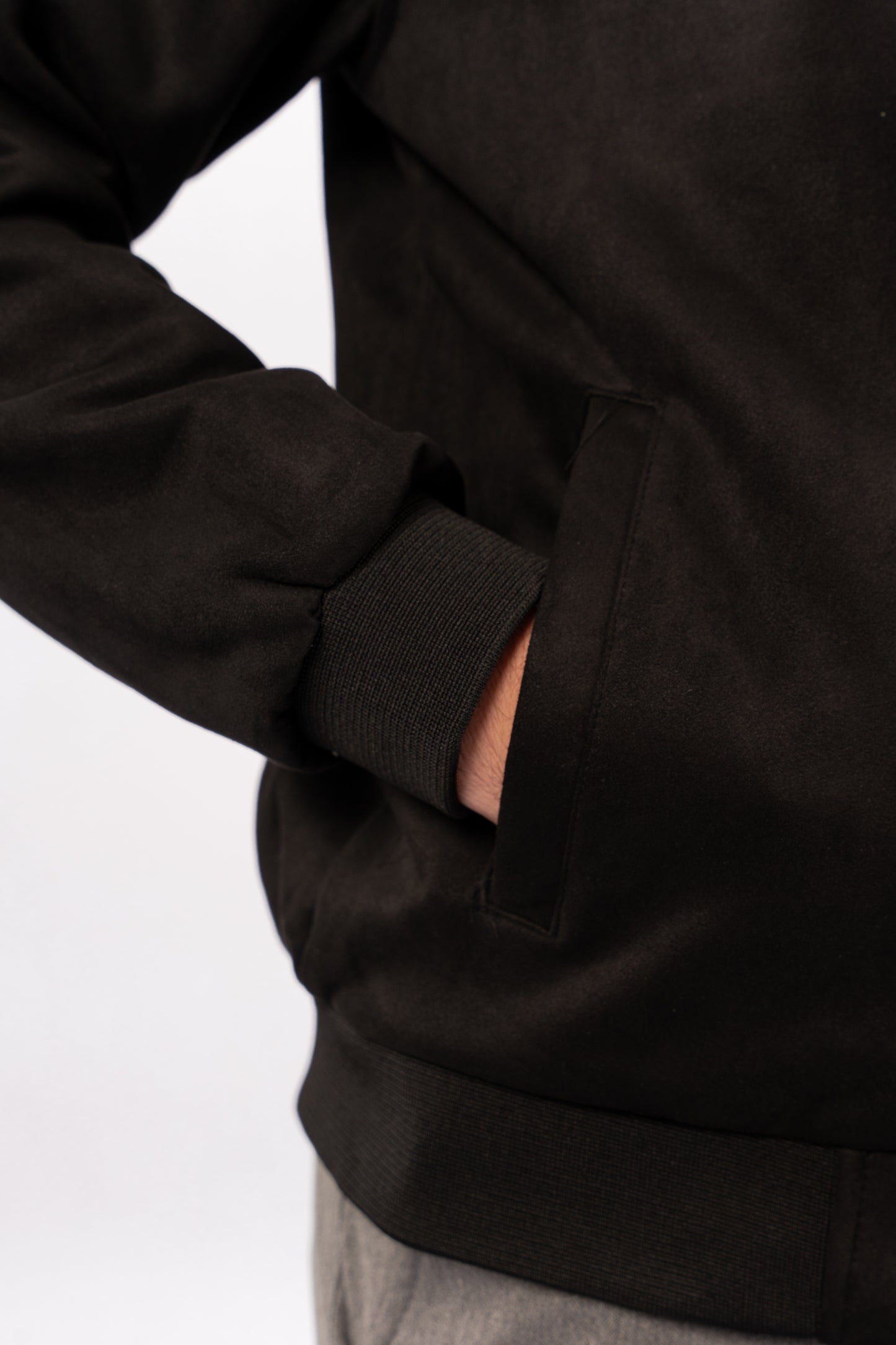 BLACK SUEDE URBAN JACKET