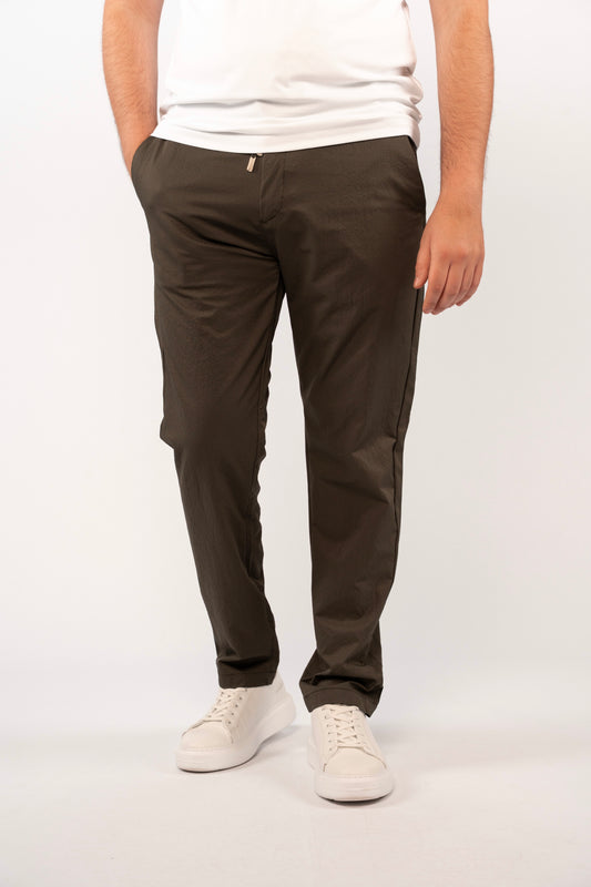 OLIVE CASUAL TROUSERS