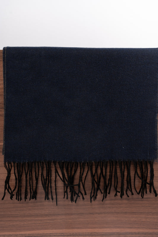 NAVY CASHMERE SCARF
