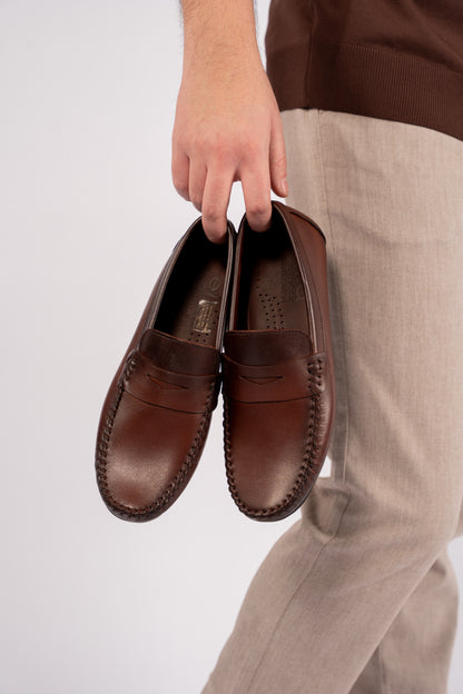 BROWN PENNY MOCCASIN
