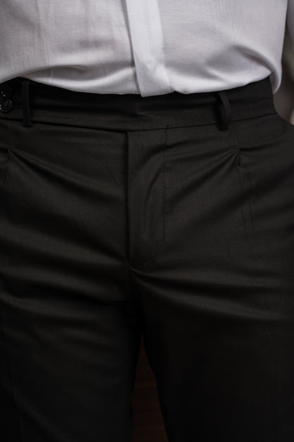 BLACK ITALIAN TROUSERS