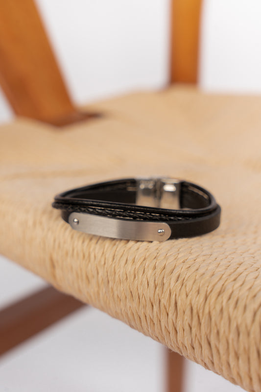 BLACK TRICORD URBAN BRACELET
