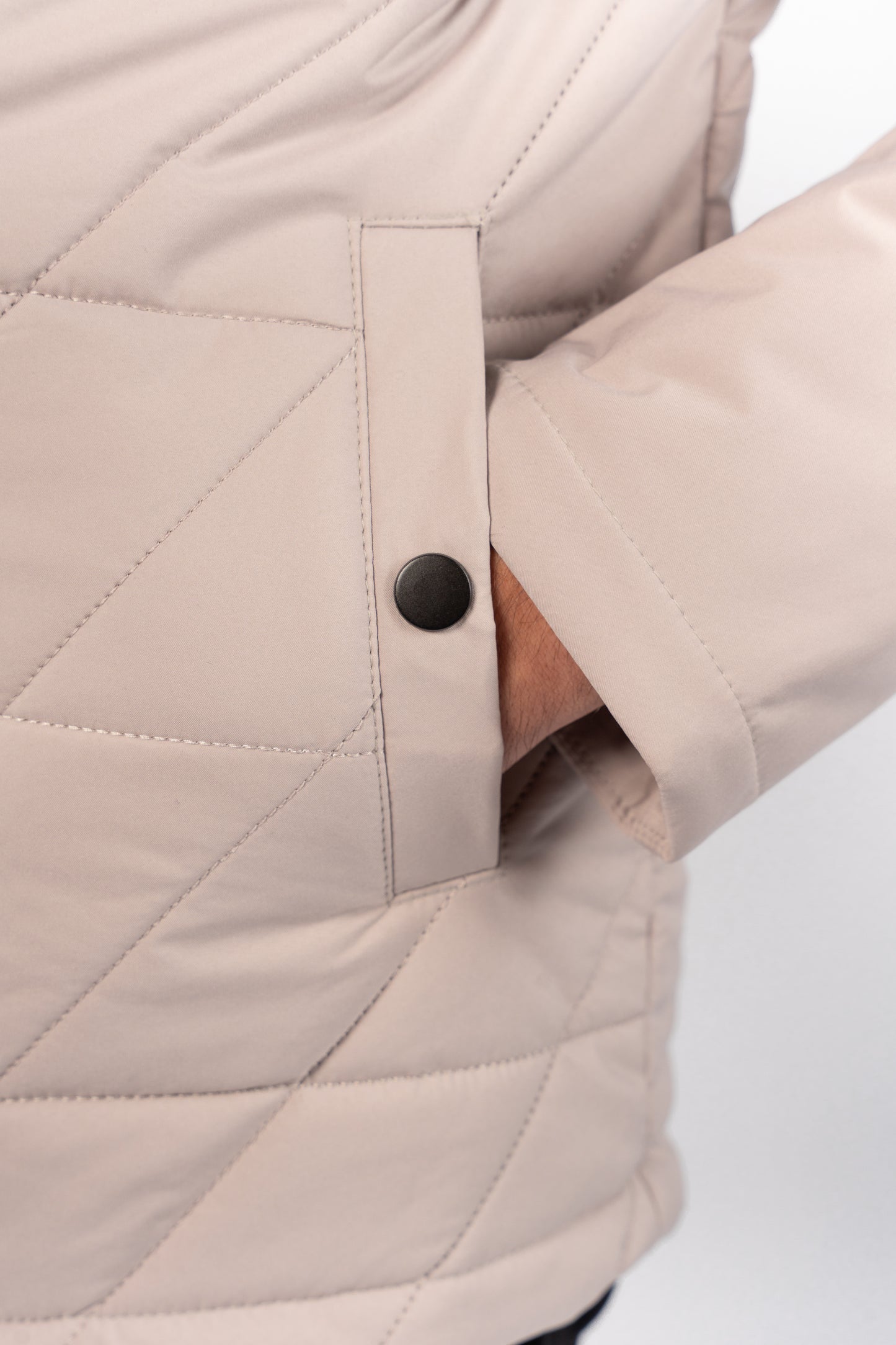 BEIGE PARKA JACKET