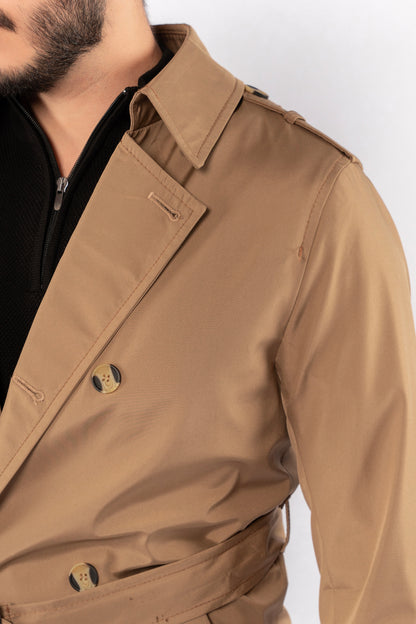 BEIGE ELEGANCE TRENCH COAT