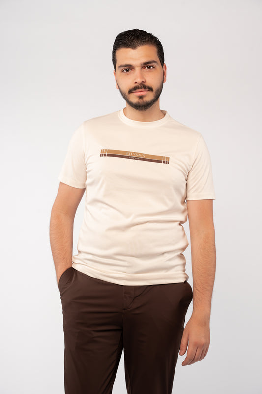 BEIGE TIMELESS MERCERIZED TSHIRT