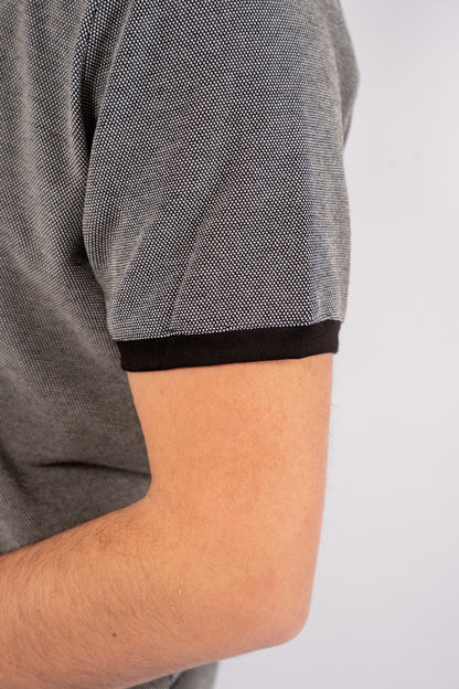 BLACK PIQUET POLO