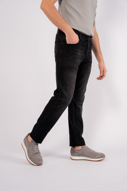 DARK GREY SLIM FIT DENIM